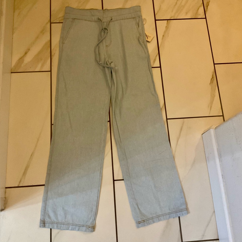 Universal Threads Paper Sack Drawstring Light Blue Jeans